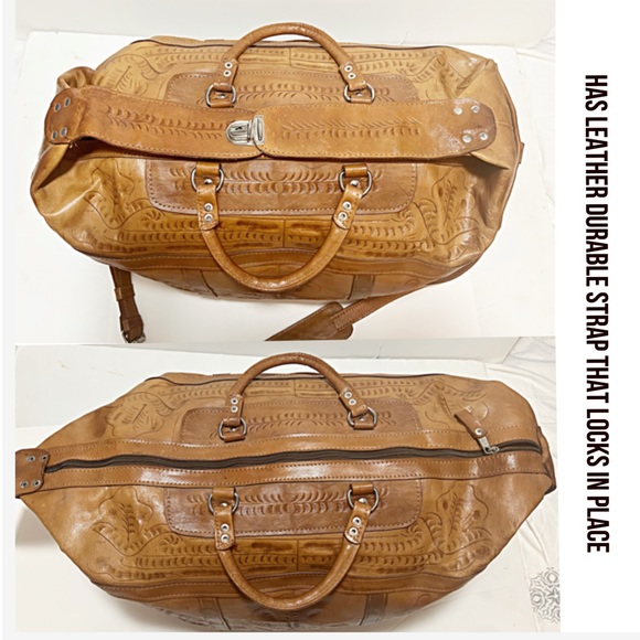 Force Ten Classic, Authentic Hand Made Genuine Leather Large Duffle Bag- UNISEX - Picture 9 of 10